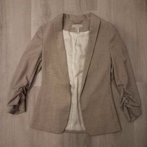 Gathered Sleeves Blazer